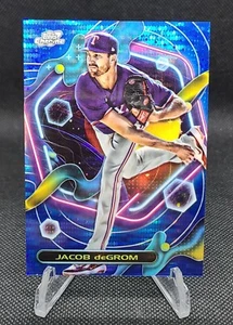 2023 Topps Cosmic Chrome JACOB DEGROM Blue Moon Refractor /99 RANGERS - Picture 1 of 2