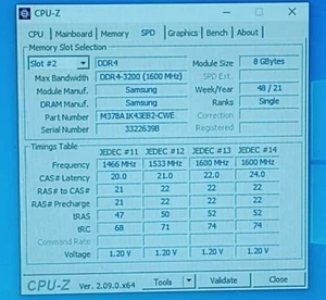 Samsung 8GB DDR4 PC4-3200AA Non-ECC UDIMM M378A1K43EB2-CWE Desktop Memory - Picture 1 of 5