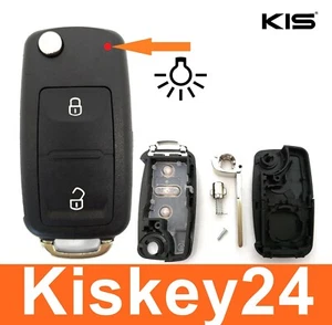 2Tasten Replacement Flip Key Remote Control Housing for VW Amarok T5 T6 - Picture 1 of 4