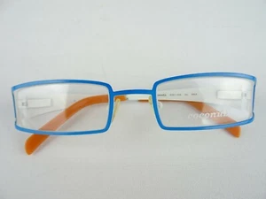 Schmale, blaue Damenbrille für kleines Gesicht breite Bügel Metall stabil Gr. S - Bild 1 von 5
