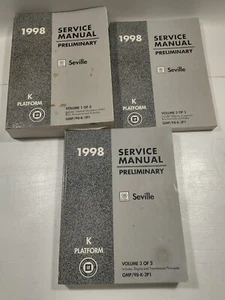 1998 Cadillac Seville OEM Factory Shop Service Manual 3 Volume Set - Picture 1 of 11
