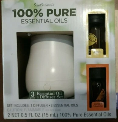 Scentsationals Essential Oil Diffuser Set Lemon Sweet Orange  - Image 1 of 4