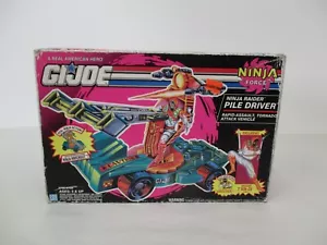 VINTAGE HASBRO 1992 G.I JOE COBRA NINJA FORCE RAIDER PILE DRIVER NEW SEALED BOX - Picture 1 of 15