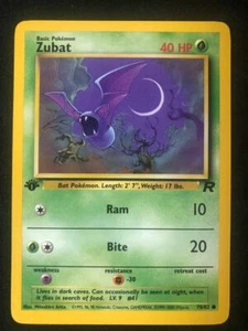 Pokemon 1st Edition 70/82 Zubat Team Rocket Common NM - Imagen 1 de 2
