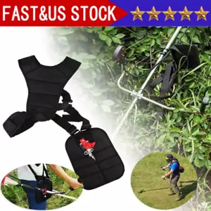 Adjustable Padded Shoulder Harness Garden Brush Cutter Strap Trimmer Strimmer/ - Picture 1 of 17