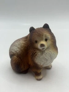 Vintage Pomeranian Dog Figure Sculpture Collectable Decor Puppy Toy Breed - Picture 1 of 10