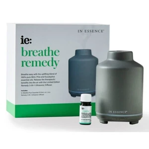 In Essence Breathe Remedy Diffuser Aromatherapy Set With Oil 🌱BNIB🍃RRP$74.95🍃 - Picture 1 of 3