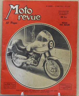 rivista moto revue automoto acma alcyon ydral 175 nsu adler 250renè gillet rumi - Immagine 1 di 4