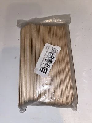 100 palos aplicadores de depilación corporal salud madera cera grande espátula nueva Foto 1 de 3