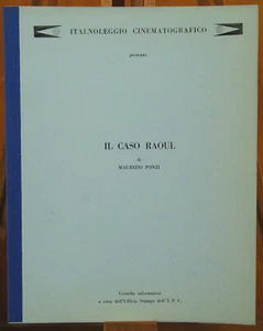 cartella stampa film IL CASO RAOUL Maurizio Ponzi 1975 I.N.C. - Picture 1 of 1