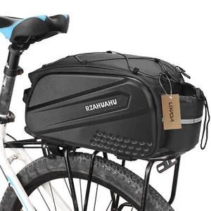 Lixada 10L Waterproof Bike Pannier Bag EVA Bicycle Rear Seat Bag Handbag L0N6 - Picture 1 of 12