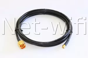PROLUNGA CAVO ANTENNA WIRELESS WIFI RP SMA N MALE RF240 1 m bassa perdita - Foto 1 di 2