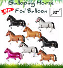 32" Horse Foil Balloon Kids Birthday Baloons Decoration Animal Supplies Helium