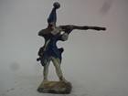 Alte Zinnfigur / Waterloo / Franzose stehend schießend / Farbvariante 17
