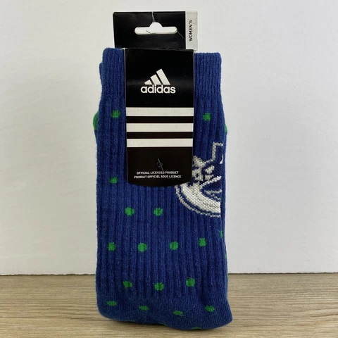 Vancouver Canucks Socks Blue NHL Adidas Womens Socks Brand New One Size Socks Cover