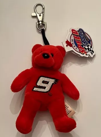 NASCAR Kasey Kahne #9 Mini Plush 4" Bear - Clip-on - NEW with tags, Boyds Style Cover