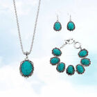  Retro Jewelry Set Bohemian Wind National Wind Female Turquoise Earrings