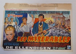 Miserables 2 Jean Gabin Daniele Delorme affiche cinema originale - Photo 1/1