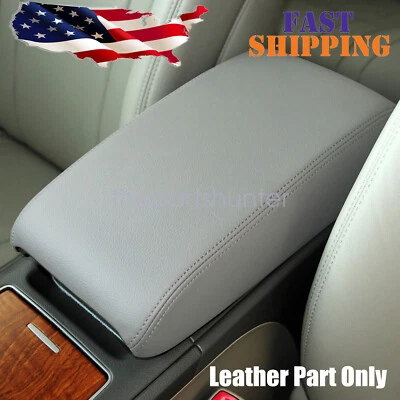 Fits Toyota Camry Leather Center Console Lid Armrest Cover Skin Gray  2007-11 US — 第 1/4 张图片