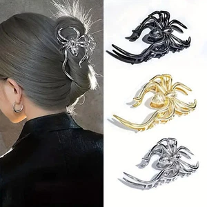 2pcsHalloween Spider Hair Claw Clip Hair Clip Gothic Nonslip Halloween Hair Claw - Picture 1 of 14