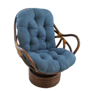 Rattan Swivel Rocker with Micro Suede Cushion - Picture 1 of 1