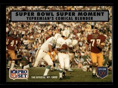 1990 Pro Set Super Bowl XXV Silver Anniv #141 Garo Yepremian (VG)(FTB) - Image 1 of 2