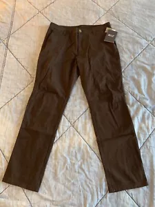 BYLT M 33x 28 MEN’S Everyday Pants Chino Black 2.0 Stretch Tapered Leg NWT - Picture 1 of 16