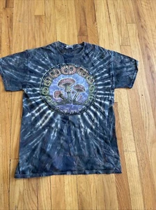 VTG 1996 Fruit of the Loom Mike DuBois psychedelic mushroom tie-dye t-shirt M - Picture 1 of 8