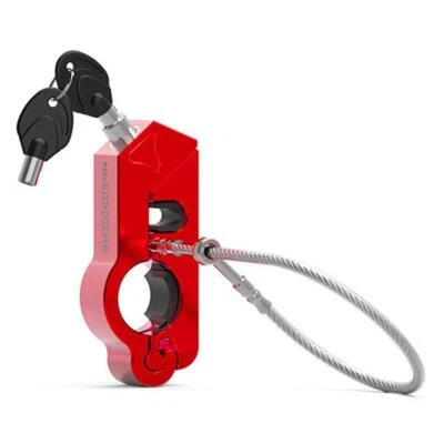 Motorcycle Handlebar Helmet Lock Anti Theft Scooter Bike Aluminium Accessories - Image 1 of 4