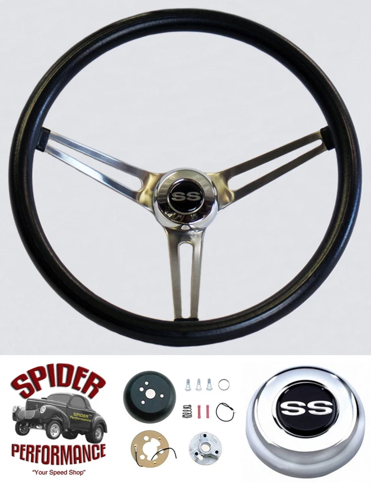 1962-1963 Chevy II SS steering wheel 15" MUSCLE CAR STAINLESS - Image 1 of 4