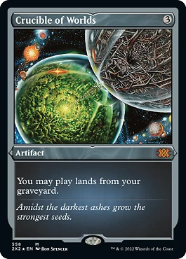 MTG - Crucible of Worlds - Foil Etched, Double Masters 2022 Variants - Image 1 of 1