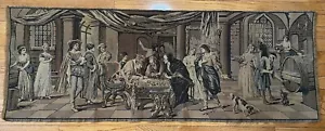 Antiguo tapiz de estampillas de Francia francesa renacentista barroco medieval nobles difícil de encontrar - Imagen 1 de 23