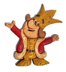 Vintage Wooden Burger King Fast Food Mascot Character 1960s Kurger Bing Cartoon  - Picture 1 of 5