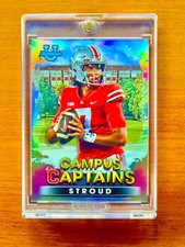 CJ Stroud RARE ROOKIE RC REFRACTOR INVESTMENT CARD SSP BOWMAN CHROME ROY MINT