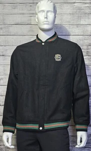 New Supreme x Lacoste Limited Edition 2018 Black Wool Varsity Jacket Size Large - Picture 1 of 22