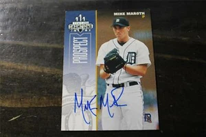 TARJETA AUTOGRAFIADA DE LOS TIGRES DE DETROIT DE MIKE MAROTH - Imagen 1 de 1