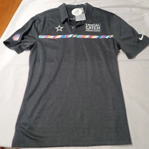 NWT DALLAS COWBOYS NIKE 2020 Crucial Catch Polo Golf Shirt Men's M - Picture 1 of 7