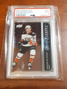 PSA 9 2021-22 Upper Deck Mason McTavish Young Guns Clear Cut #451 Anaheim Ducks! - Bild 1 von 2