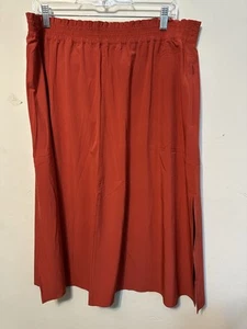Athleta XL Extra Large Savannah Skirt Currant Red #798610 Athleisure Gym Midi - Picture 1 of 5