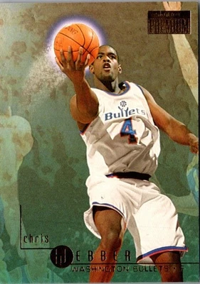1996 SkyBox Premium Chris Webber #129 Washington Bullets Basketball Card - Image 1 of 2