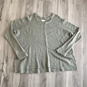 Lucky Brand Semi-Sheer Loose Knit Pullover Sweater Size XL Women's Mint Green - Picture 1 of 7