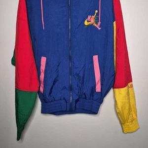 Vintage 90s Nike Air Jordan Color Block Windbreaker Jacket  - Bild 1 von 6