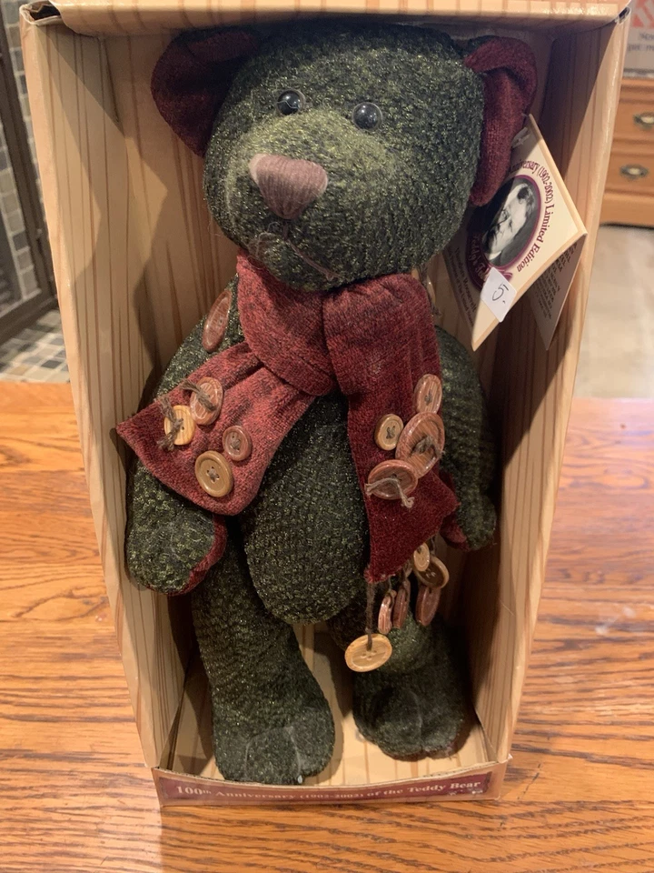 100 Aniversario (1902-2002) del Oso de Peluche Edición Limitada Theodore Roosevelt Foto 1 de 4
