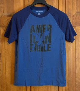 Men's American Eagle Short Sleeve Blue T-Shirt Tag Size M Standard Fit - Picture 1 of 2
