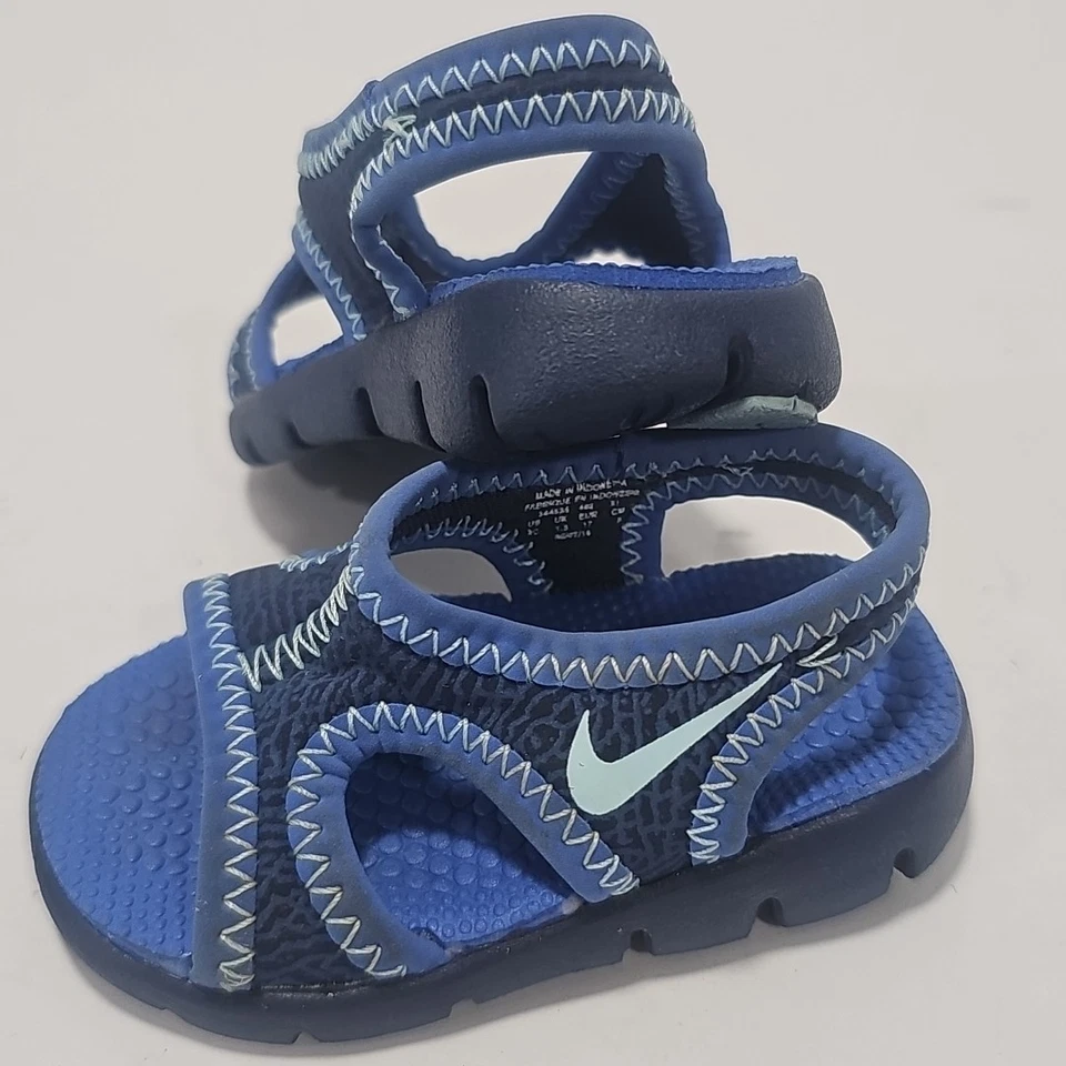 Kids Nike Sunray Sandals Blue Infant Toddler Sz 2c  - Image 1 of 4