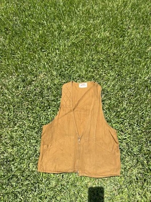 Vintage Mens Medium Duxbak Fowl Bird Hunting Game Bag Vest Tan & Brown - Image 1 of 4
