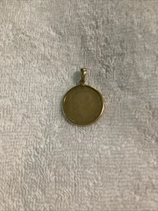 14K 1978 200 Lire Italien Münze verziert Vintage Charm/Anhänger Gelbgold - Bild 1 von 6