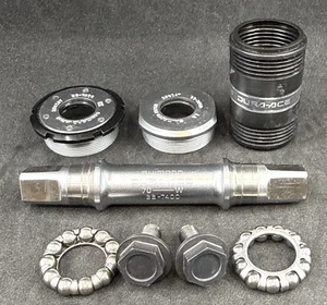 VINTAGE & NEW Shimano DURA-ACE BB-7400 Bottom Bracket ITALIAN 113mm - Picture 1 of 7
