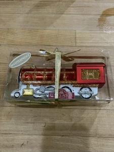 NUOVO Kurt Ontano Decorazione Natalizia Locomotiva Rosso TRENO Kurt Adler INFRANGIBILE - Foto 1 di 5