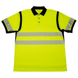 Elbeco Men Short-Sleeve Tactical Polo Shirt Ultra-Light UV 40 Hi-Viz Microfiber - Picture 1 of 1